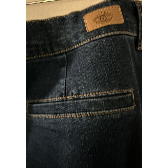 Sofia Jeans Womens Relaxed Straight High Rise Cargo Jeans Dark Wash Size 14 - Picture 5 of 10